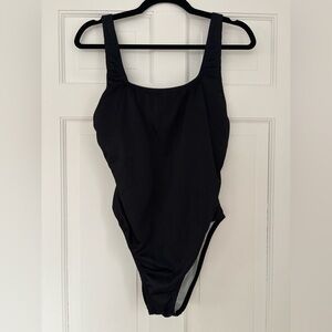 Speedo Black One-Piece Swimsuit women’s size 12
